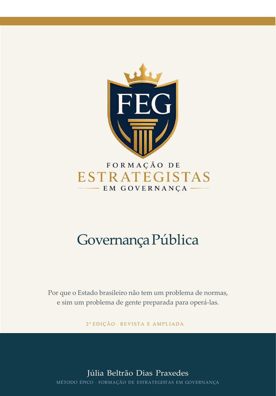 Capa do livro Governança Pública, da coleção FEG